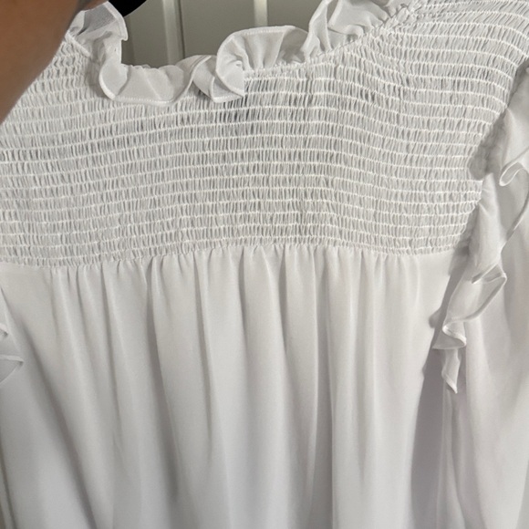 Halogen White Ruffle Blouse - Picture 7 of 8